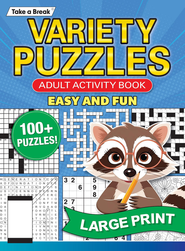 Variety Puzzles - 25.03.28: Adult Activity Book, Easy and Fun, Over 100 Puzzles, Large Print Crosswords, Word Searches, Sudoku, Coloring Pages, Perfect For Puzzle Enthusiasts Of All Skill Levels!
