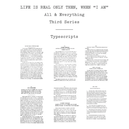 Life Is Real Only Then, When "I Am": Typescripts - Paperback